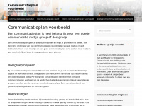 Communicatieplanvoorbeeld.nl