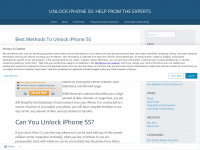 Unlockiphone5si.wordpress.com