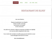 Restaurantdekloef.be