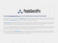 Peoplesearchpro.com