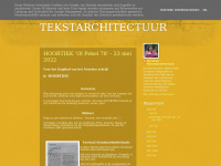 Tekstarchitectuur.blogspot.com