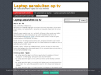 laptopaansluitenoptv.nl