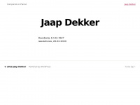 Jaapdekker.nl