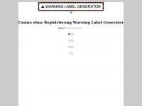 Warninglabelgenerator.com