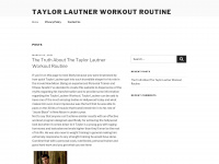 Taylorlautnerworkoutroutine.org